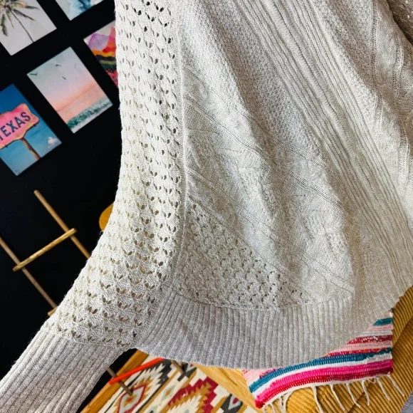 Maurices Cream Cable Knit Zip-Up Sweater - Picture 4 of 6